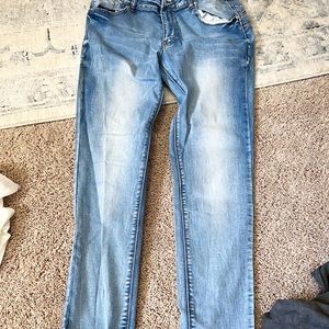 Light wash jeans